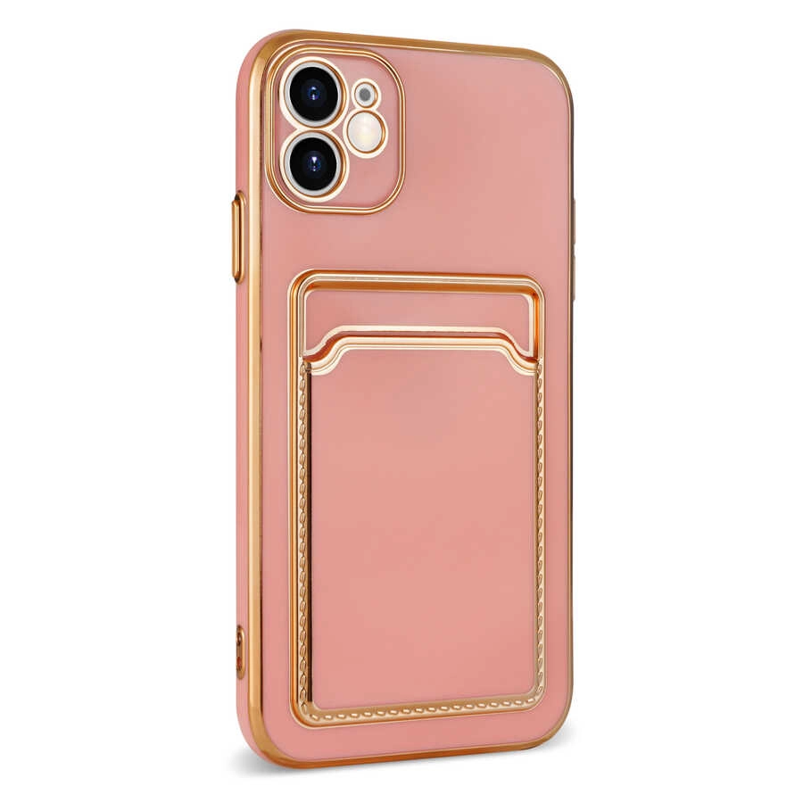 iPhone Uyumlu 12 Kılıf Zore Bark Kartlıklı Kapak