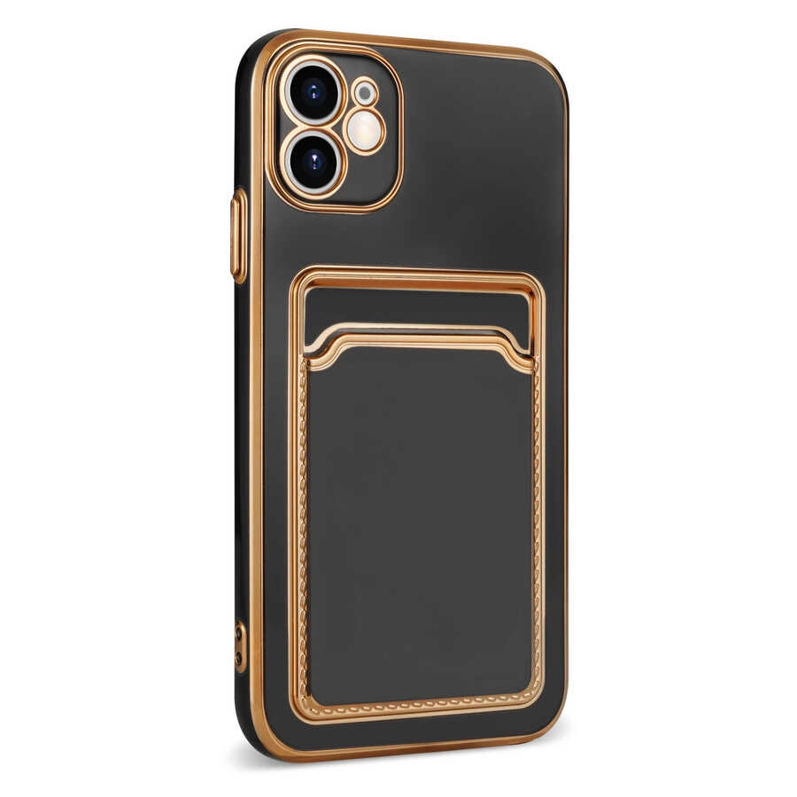 iPhone Uyumlu 12 Kılıf Zore Bark Kartlıklı Kapak