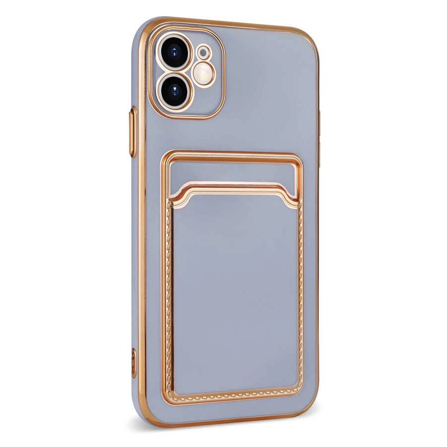 iPhone Uyumlu 12 Kılıf Zore Bark Kartlıklı Kapak