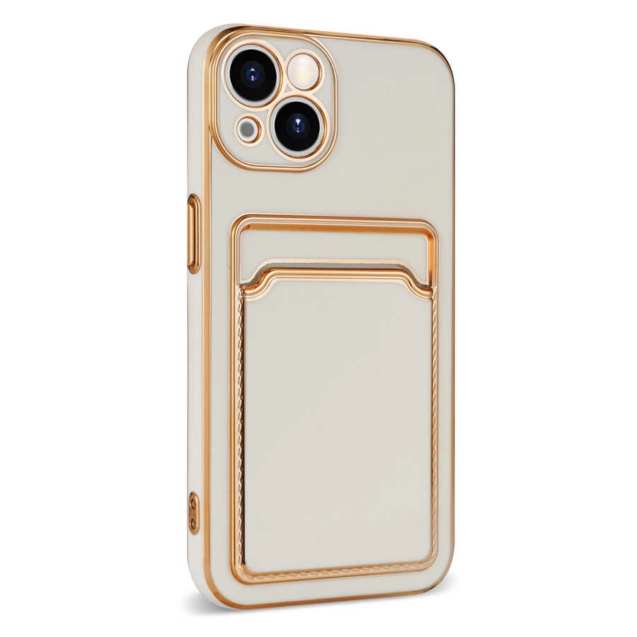 iPhone Uyumlu 13 Kılıf Zore Bark Kartlıklı Kapak