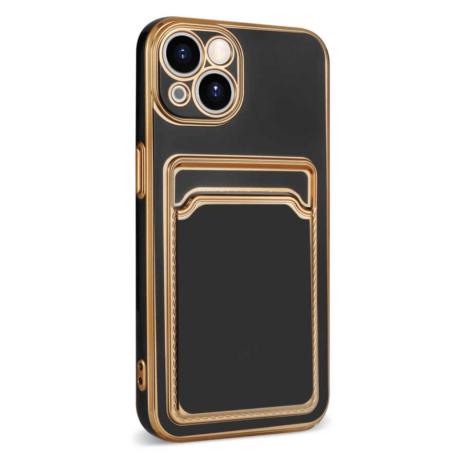 iPhone Uyumlu 13 Kılıf Zore Bark Kartlıklı Kapak