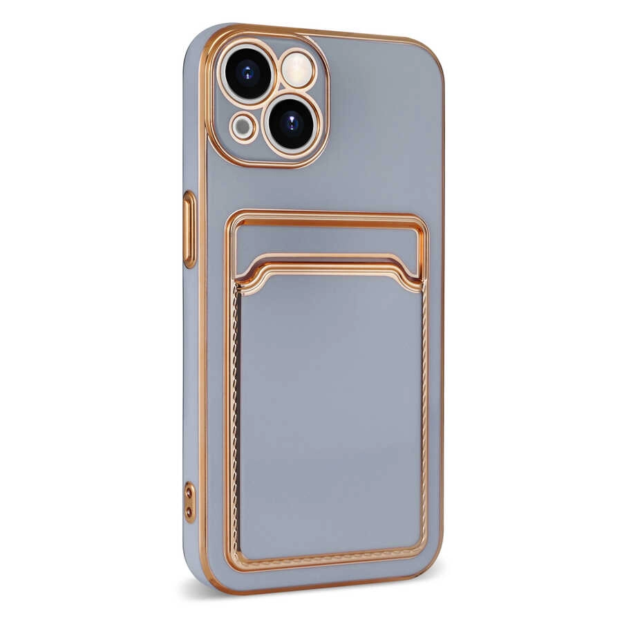iPhone Uyumlu 13 Kılıf Zore Bark Kartlıklı Kapak