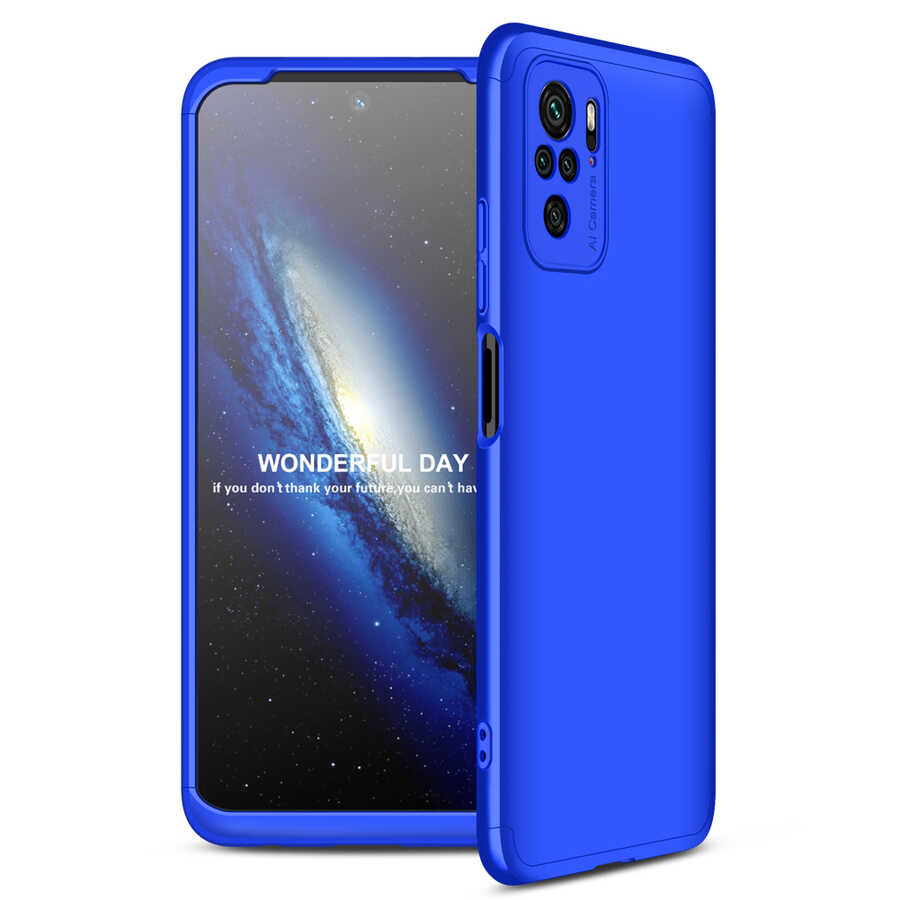Xiaomi Uyumlu  Poco M5S Kılıf Zore Ays Kapak-Mavi