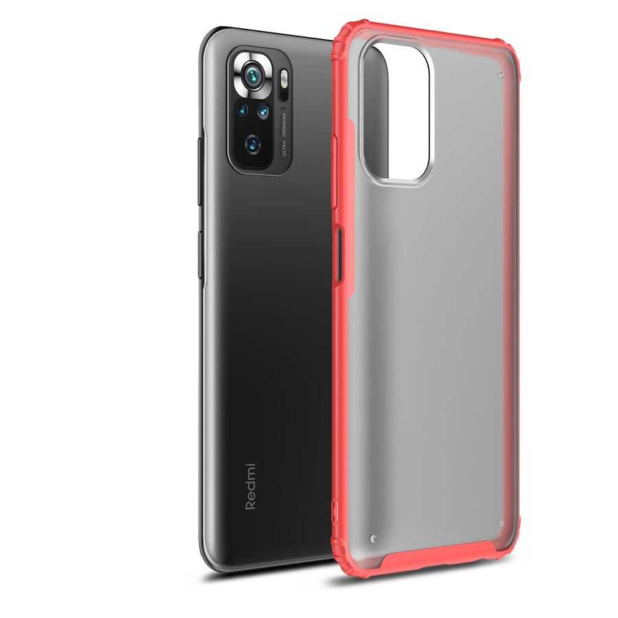 Xiaomi Uyumlu  Poco M5S Kılıf Zore Volks Kapak-Kırmızı