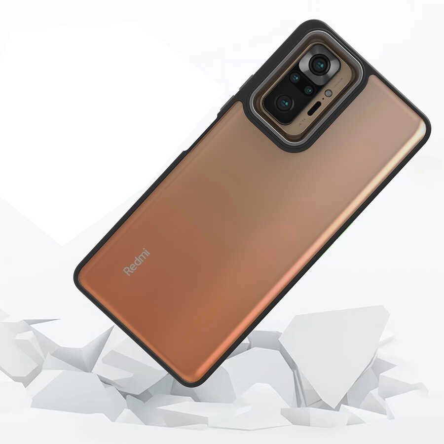 Xiaomi Uyumlu  Poco M5S Kılıf Zore Flora Kapak-Kırmızı