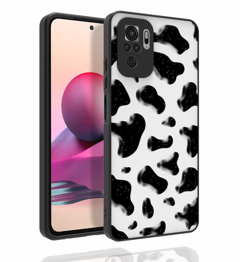 Xiaomi Uyumlu  Poco M5S Kılıf Desenli Kamera Korumalı Parlak Zore Nora Kapak-No2