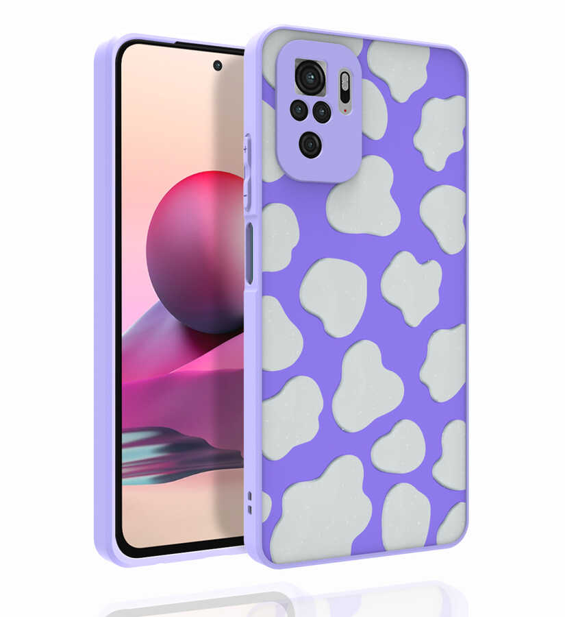 Xiaomi Uyumlu  Poco M5S Kılıf Desenli Kamera Korumalı Parlak Zore Nora Kapak-No6