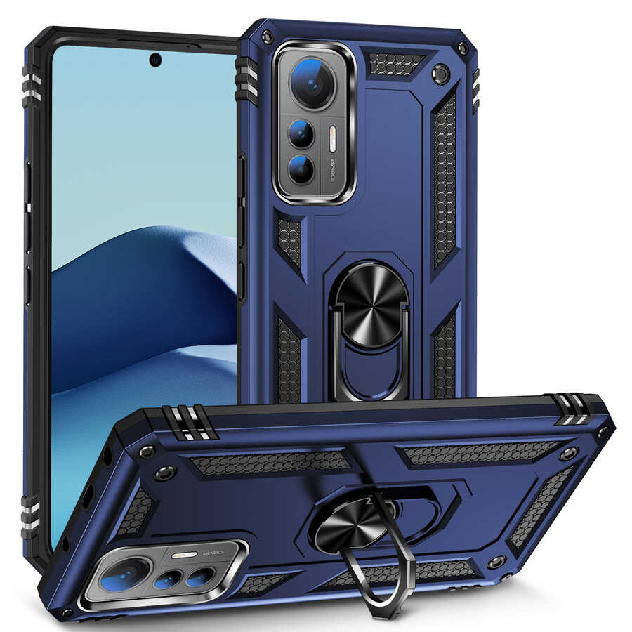 Xiaomi Uyumlu  Mi 12 Lite Kılıf Zore Vega Kapak-Mavi
