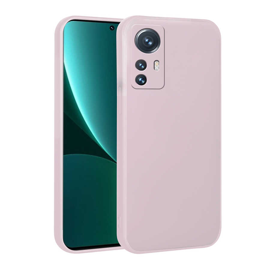 Xiaomi Uyumlu  Mi 12 Lite Kılıf Zore Premier Silikon Kapak-Rose gold