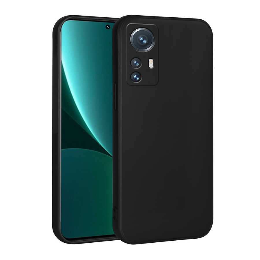 Xiaomi Uyumlu  Mi 12 Lite Kılıf Zore Premier Silikon Kapak-Siyah