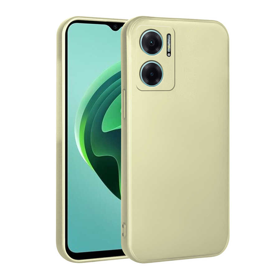 Xiaomi Uyumlu  Redmi Note 11E Kılıf Zore Premier Silikon Kapak-Gold