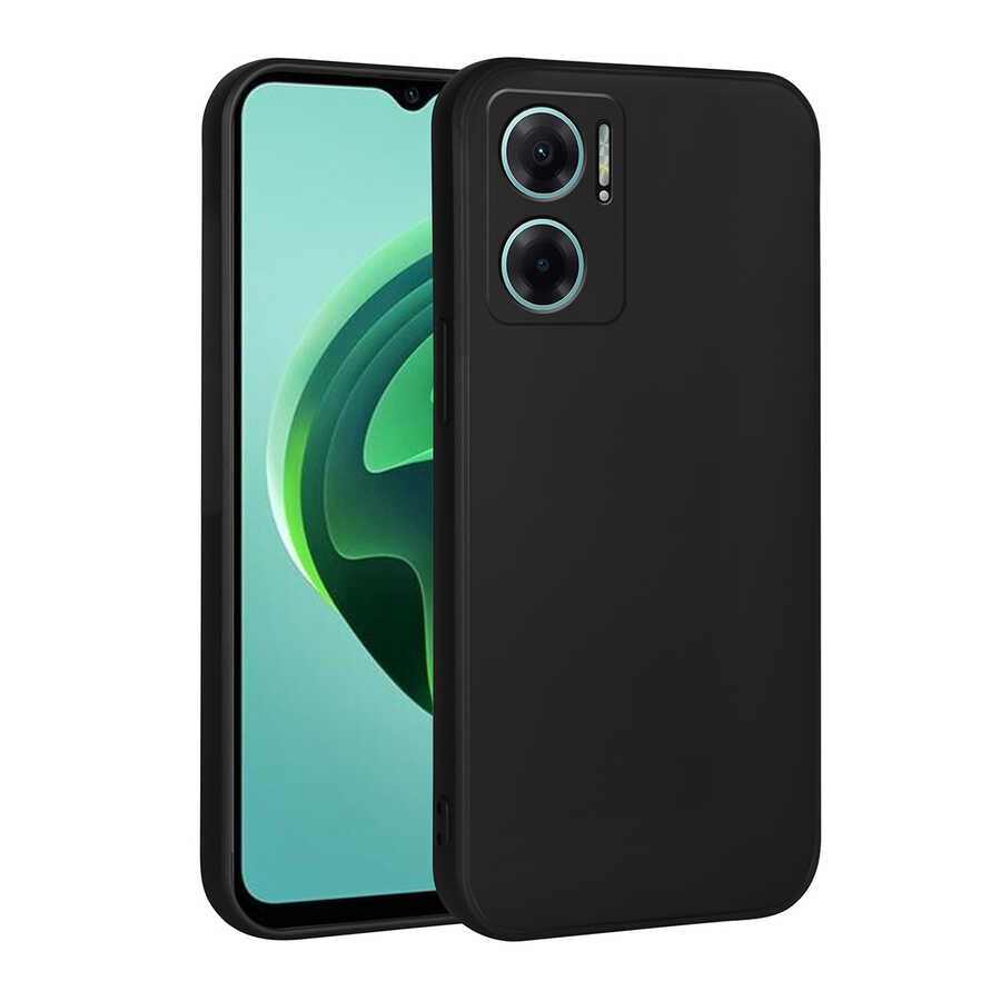 Xiaomi Uyumlu  Redmi Note 11E Kılıf Zore Premier Silikon Kapak-Siyah