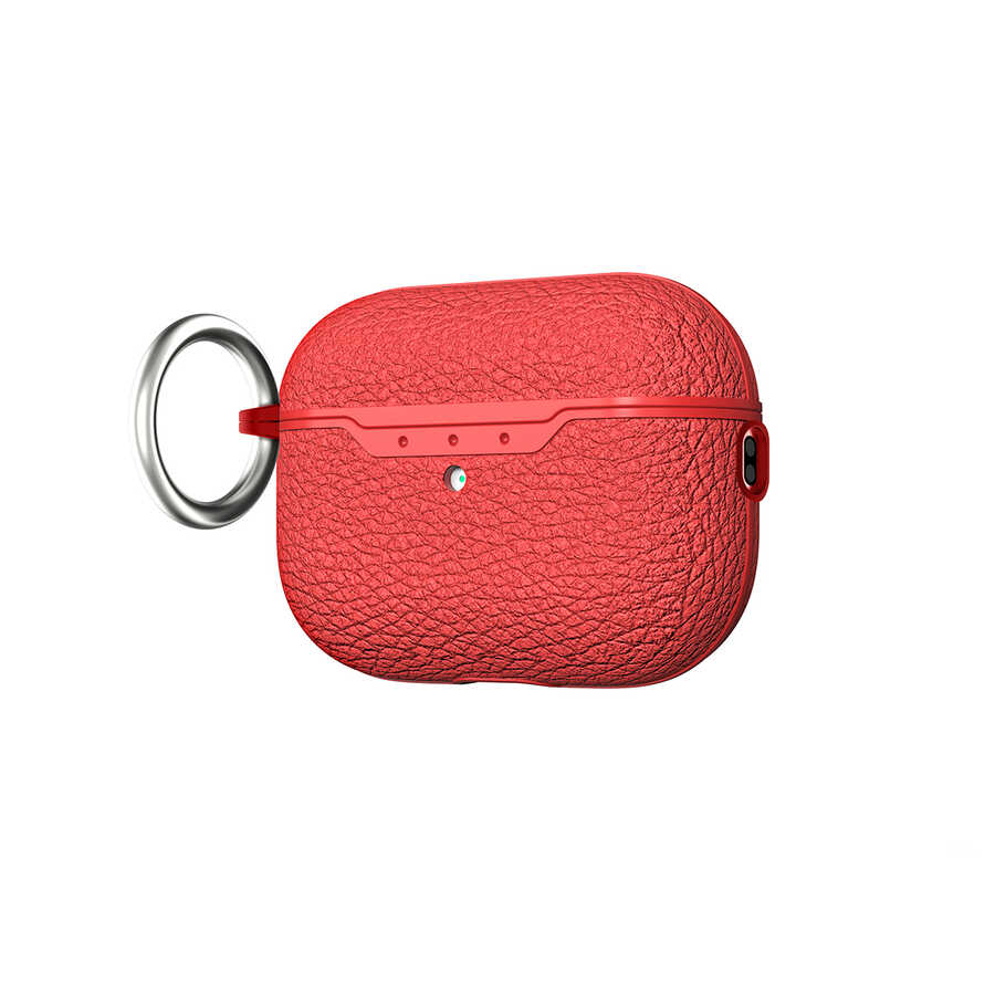 Airpods Uyumlu Pro 2 Kılıf Zore Airbag 03 Silikon-Kırmızı
