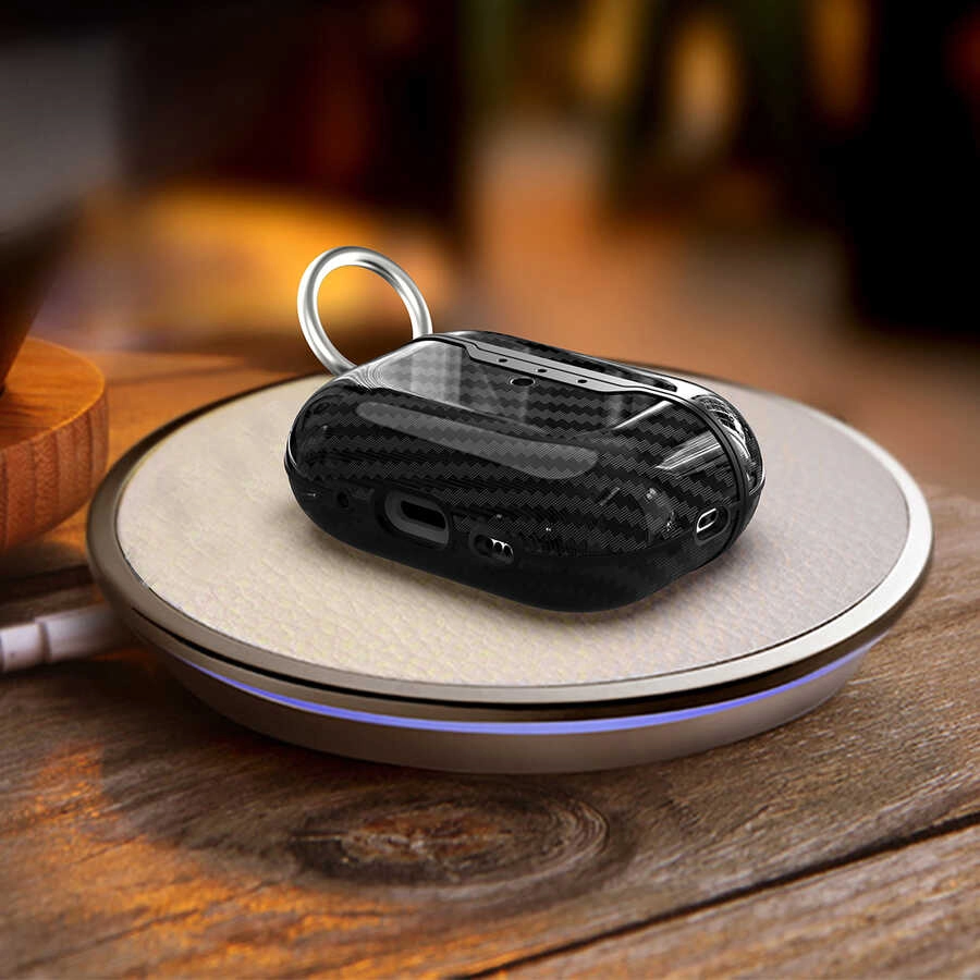 Airpods Uyumlu Pro 2 Kılıf Zore Airbag 04 Silikon-Kırmızı