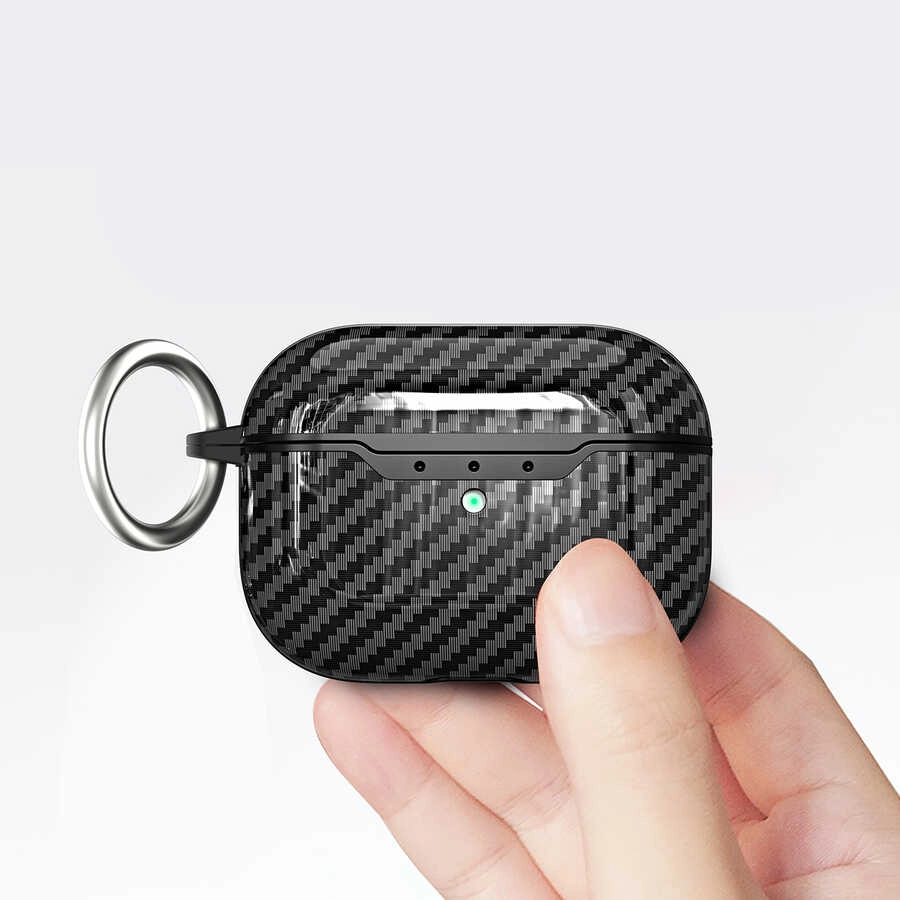 Airpods Uyumlu Pro 2 Kılıf Zore Airbag 04 Silikon-Kırmızı
