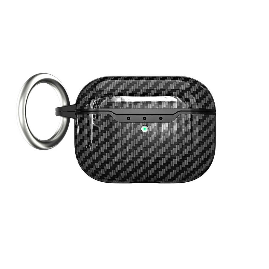 Airpods Uyumlu Pro 2 Kılıf Zore Airbag 04 Silikon-Siyah