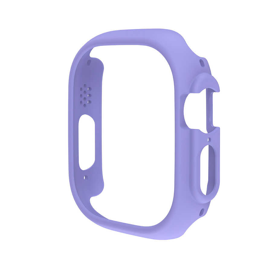 Watch Ultra 49mm Sert PC Kasa Koruyucu Zore Watch Gard 18-Lila