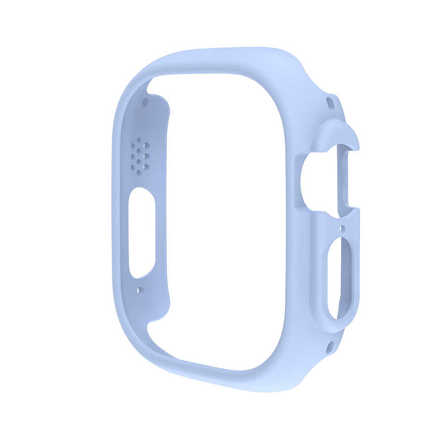 Watch Ultra 49mm Sert PC Kasa Koruyucu Zore Watch Gard 18-Mavi açık