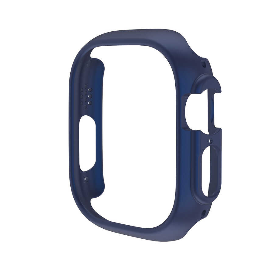 Watch Ultra 49mm Sert PC Kasa Koruyucu Zore Watch Gard 18-Mavi