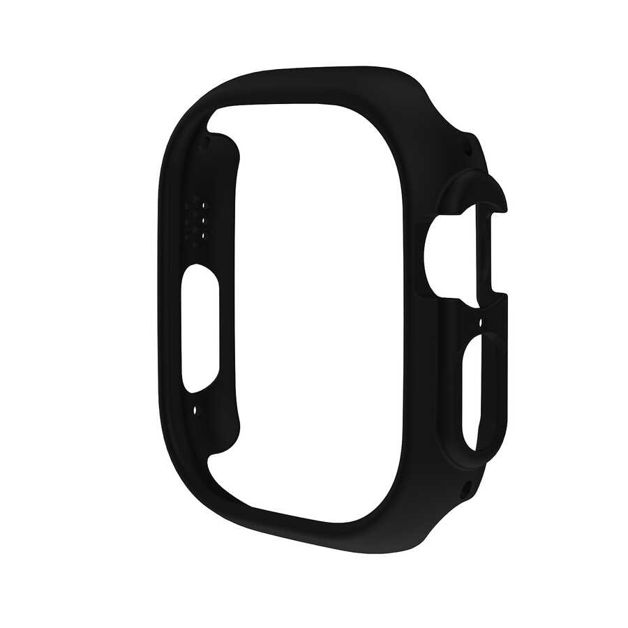 Watch Ultra 49mm Sert PC Kasa Koruyucu Zore Watch Gard 18-Siyah