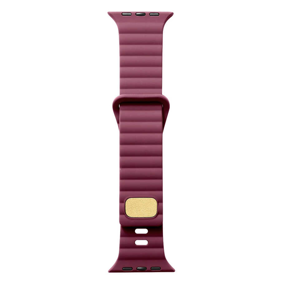 Watch 44mm Zore KRD-73 Silikon Kordon-Mürdüm