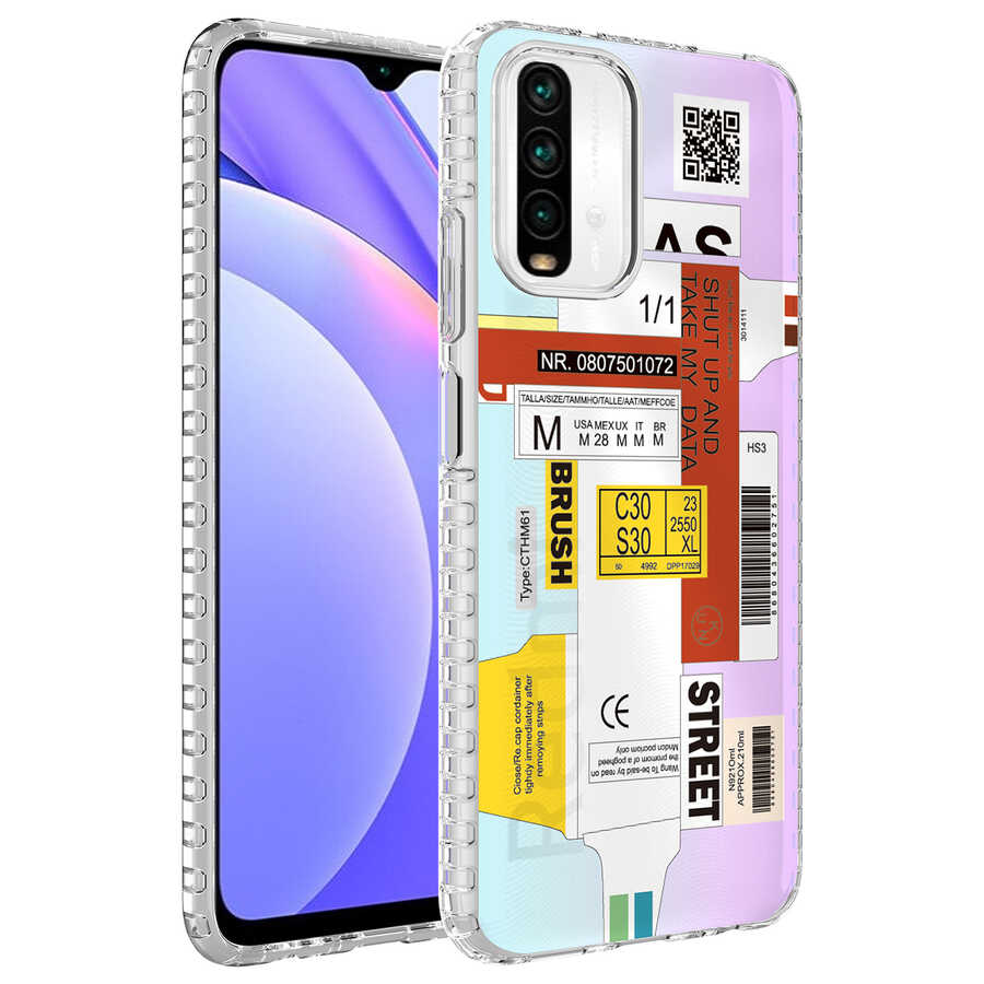 Xiaomi Uyumlu  Redmi Note 10S Kılıf Airbag Kenarlı Renkli Desenli Silikon Zore Elegans Kapak-No2