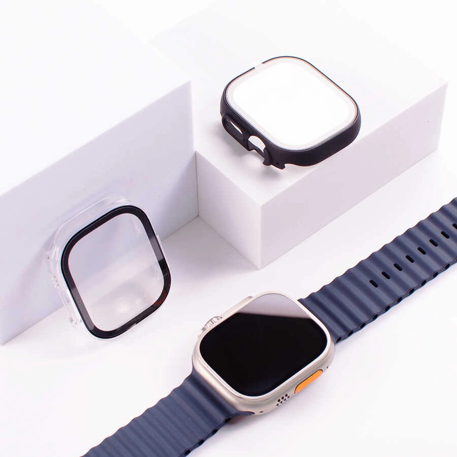 Watch 7 45mm Şeffaf Kasa ve Ekran Koruyucu Zore Watch Gard 13