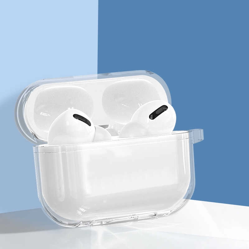 Airpods Uyumlu Pro 2 Kılıf Şeffaf Kristal Silikon Zore Airbag 14 Kılıf