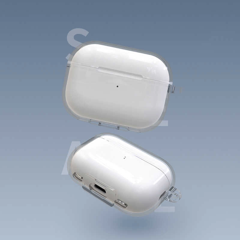 Airpods Uyumlu Pro 2 Kılıf Şeffaf Kristal Silikon Zore Airbag 14 Kılıf