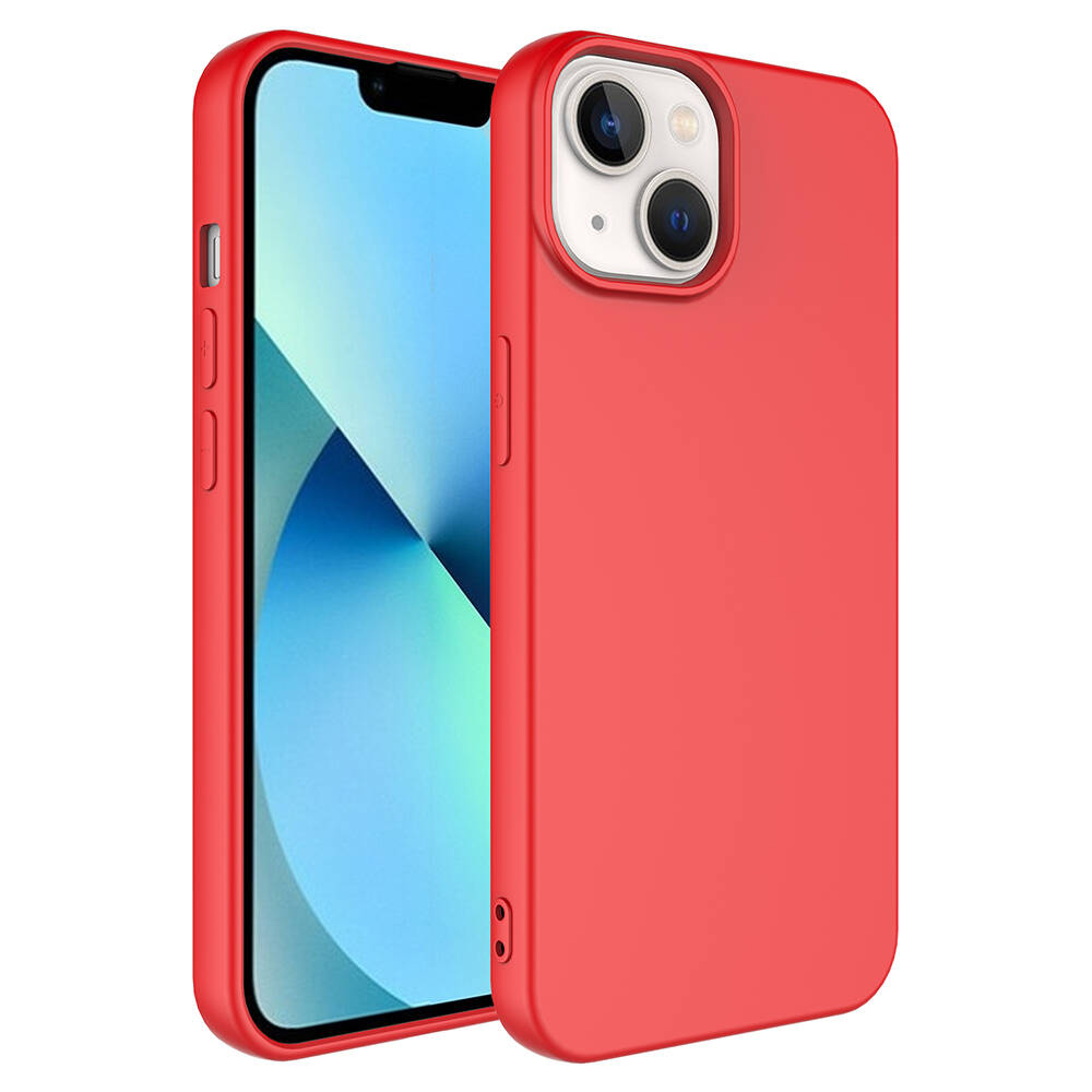 iPhone Uyumlu 14 Kılıf Zore LSR Lansman Kapak-Kırmızı