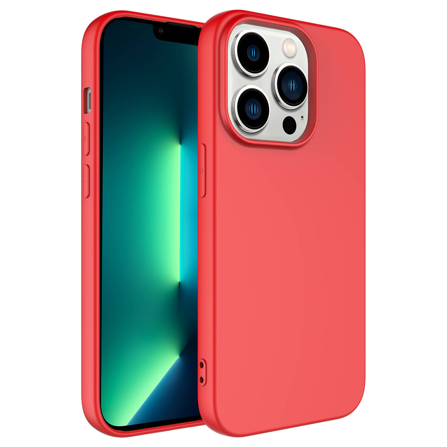 iPhone Uyumlu 14 Pro Kılıf Zore LSR Lansman Kapak-Kırmızı