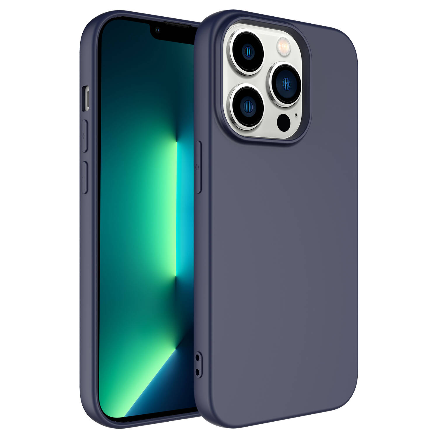 iPhone Uyumlu 14 Pro Kılıf Zore LSR Lansman Kapak-Lacivert