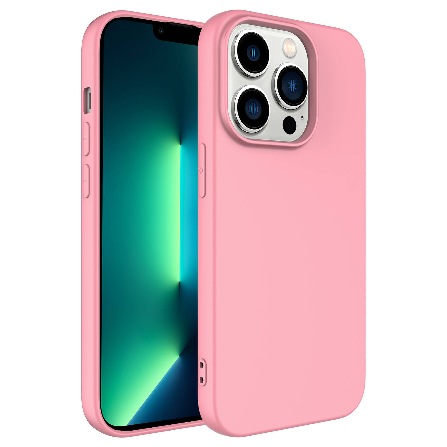 iPhone Uyumlu 14 Pro Kılıf Zore LSR Lansman Kapak-Pembe açık