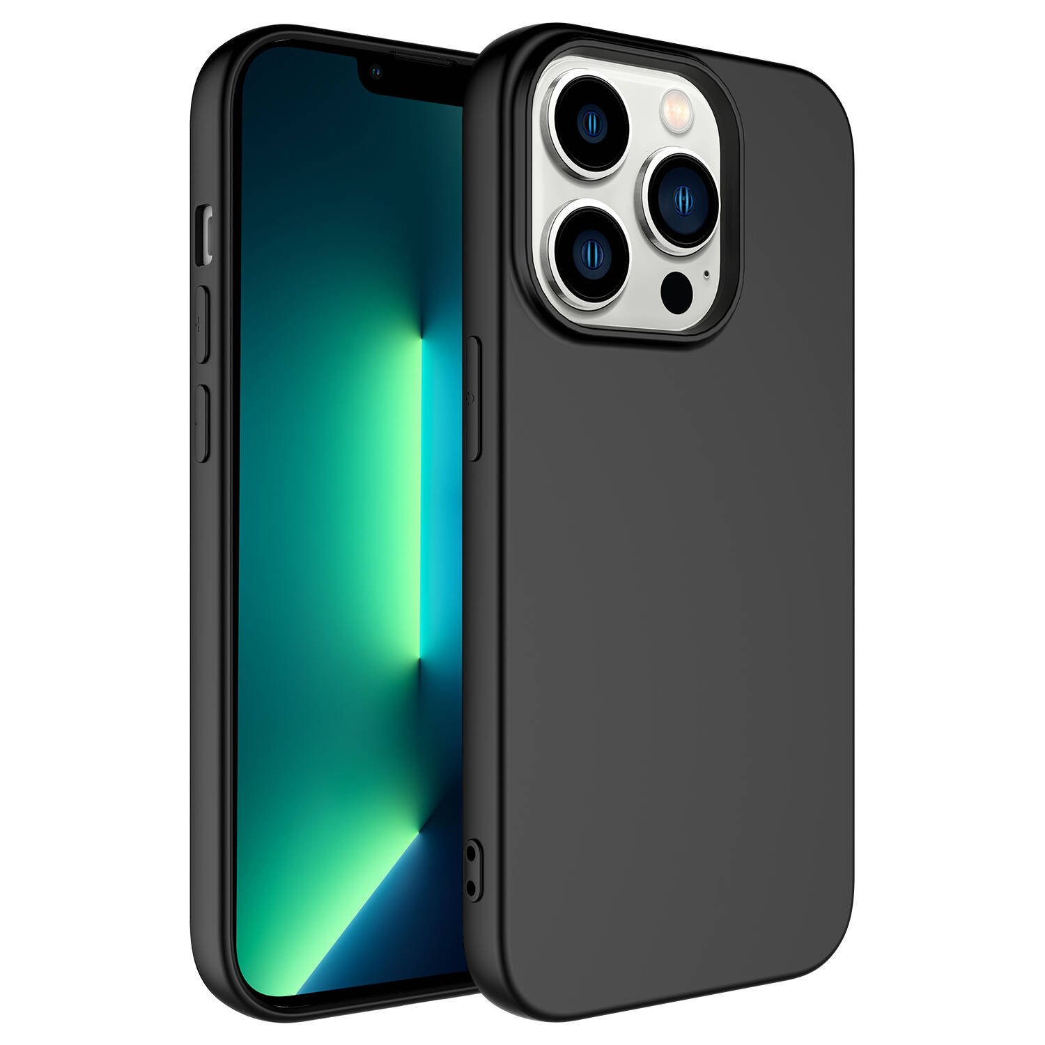 iPhone Uyumlu 14 Pro Kılıf Zore LSR Lansman Kapak-Siyah