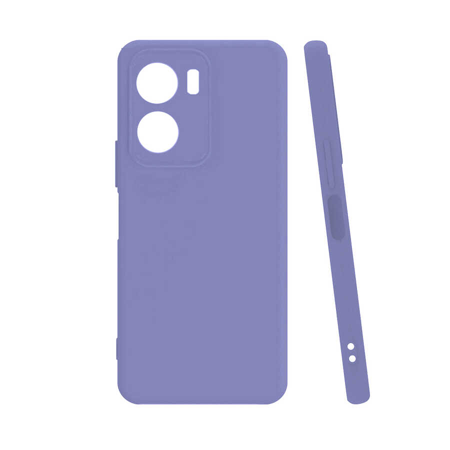 Vivo Y16 Kılıf Zore Biye Silikon-Lila