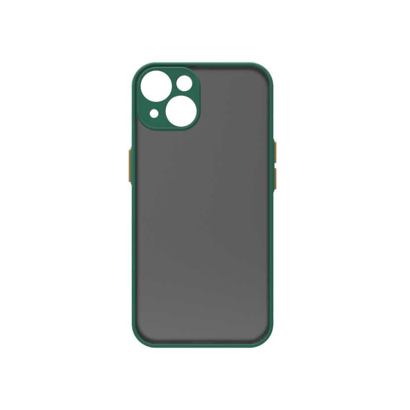 iPhone Uyumlu 14 Kılıf Zore Hux Kapak-Koyu yeşil