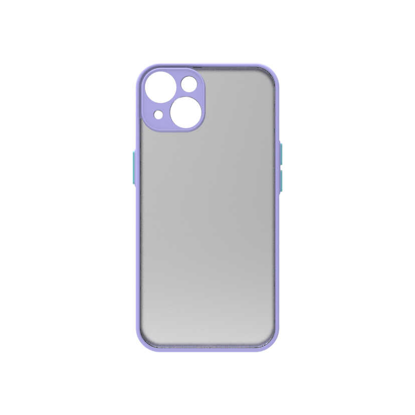 iPhone Uyumlu 14 Kılıf Zore Hux Kapak-Lila