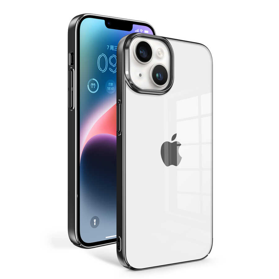 iPhone Uyumlu 14 Plus Kılıf Zore Sun Kapak-Siyah