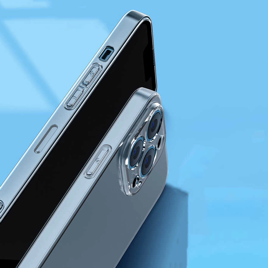 iPhone Uyumlu 13 Pro Kılıf Şeffaf Sert PC Zore Vayt Kapak