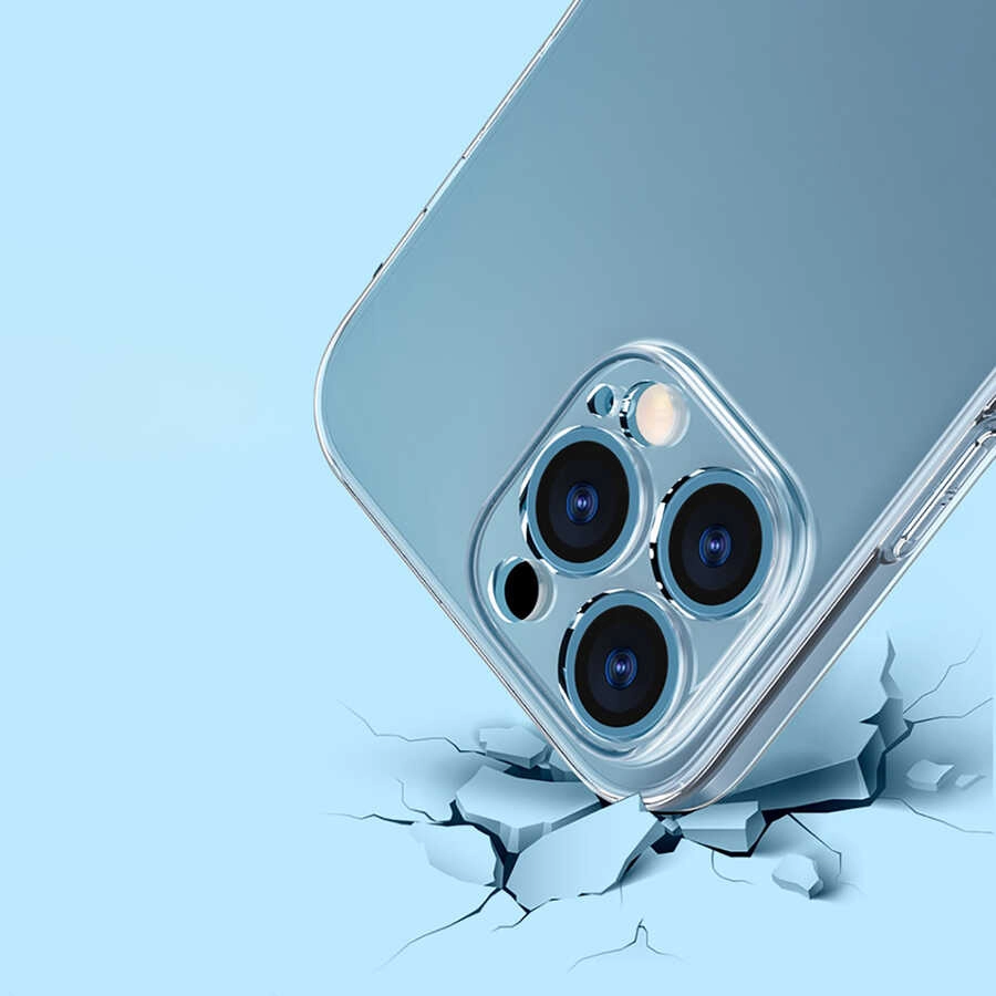 iPhone Uyumlu 13 Pro Kılıf Şeffaf Sert PC Zore Vayt Kapak