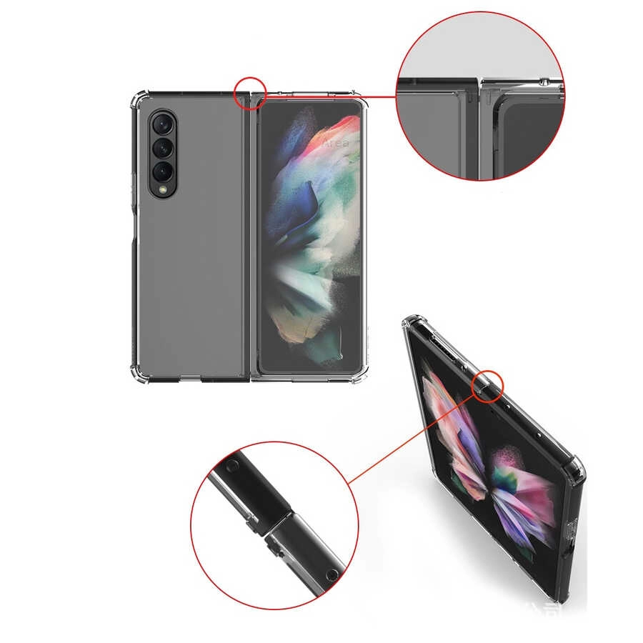 Galaxy Uyumlu Z Fold 3 Kılıf Zore Nitro Anti Shock Silikon