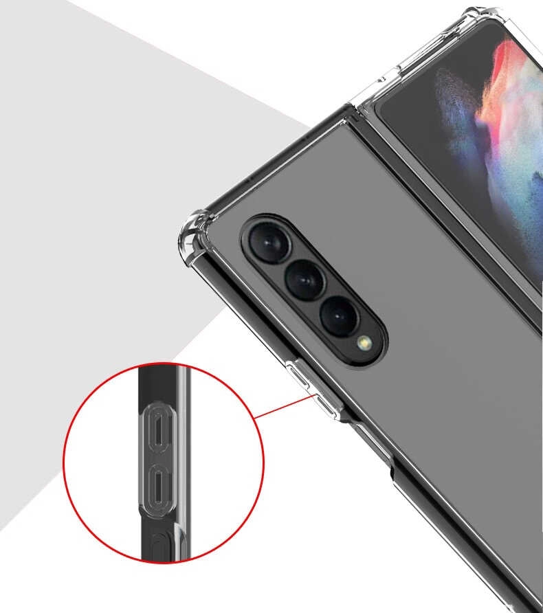 Galaxy Uyumlu Z Fold 3 Kılıf Zore Nitro Anti Shock Silikon
