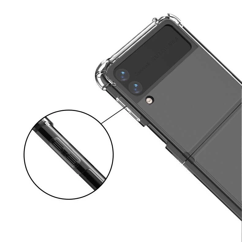 Galaxy Uyumlu Z Flip 3 Kılıf Zore Nitro Anti Shock Silikon