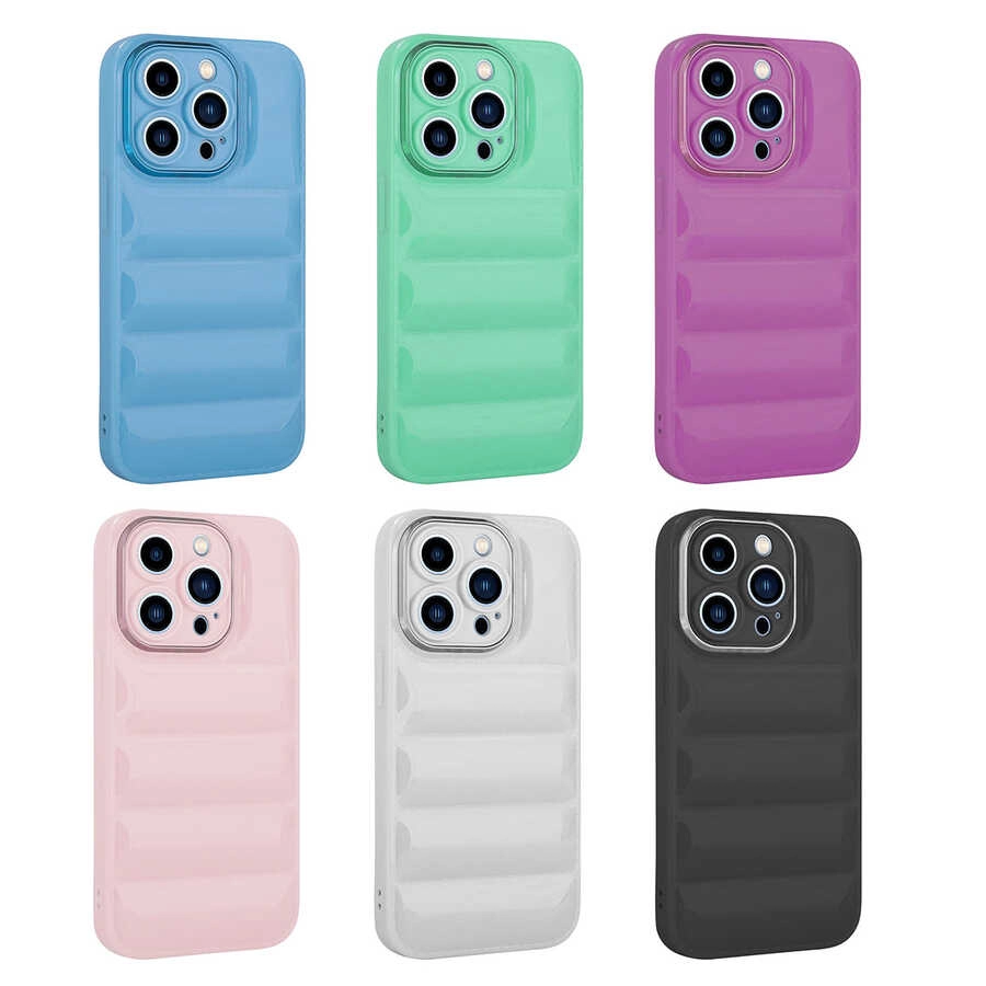 iPhone Uyumlu 13 Pro Max Kılıf Kamera Korumalı Parlak Airbag’li Zore Galya Kapak