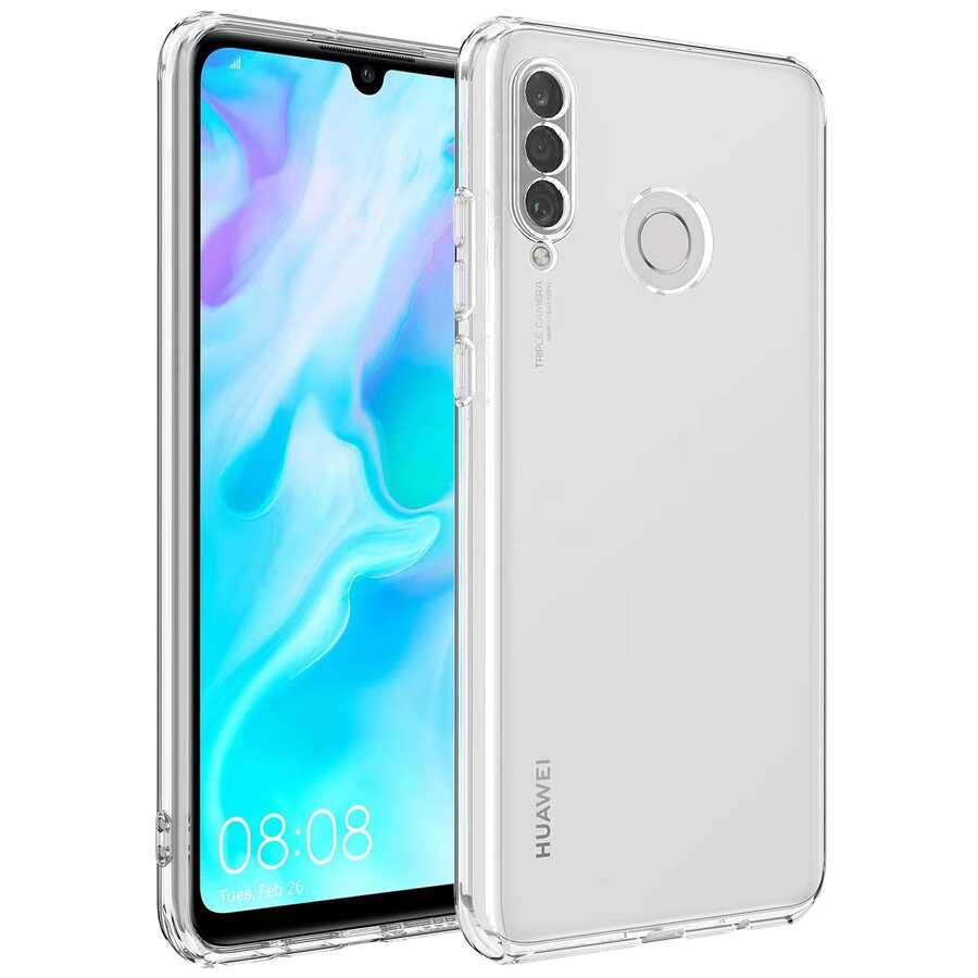Huawei Uyumlu P30 Lite Kılıf Zore Kamera Korumalı Süper Silikon Kapak