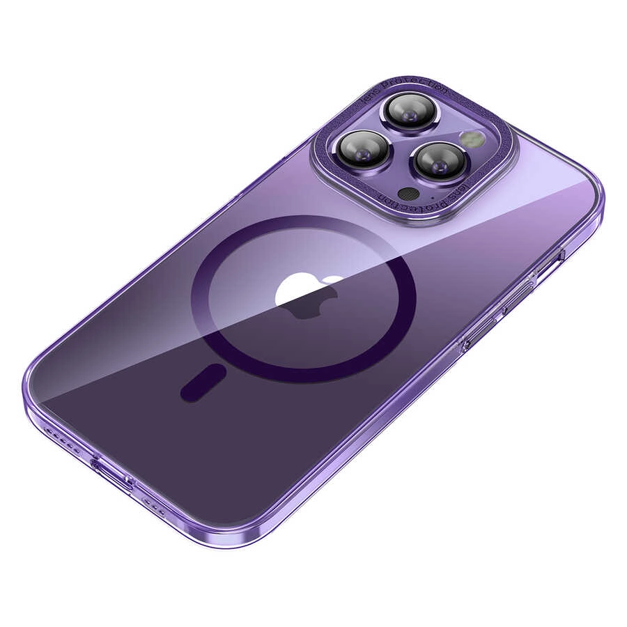 iPhone Uyumlu 14 Pro Kılıf M-safe Şarj Özellikli Sert PC Zore Fuya Kapak