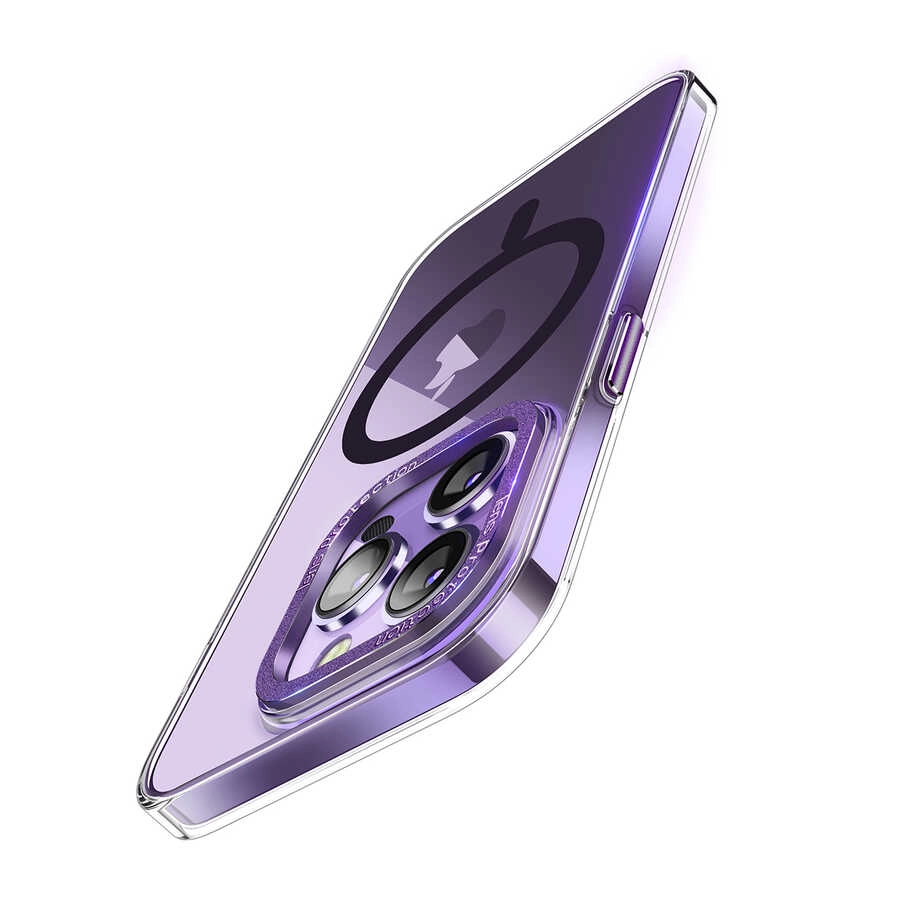 iPhone Uyumlu 14 Pro Kılıf M-safe Şarj Özellikli Sert PC Zore Fuya Kapak