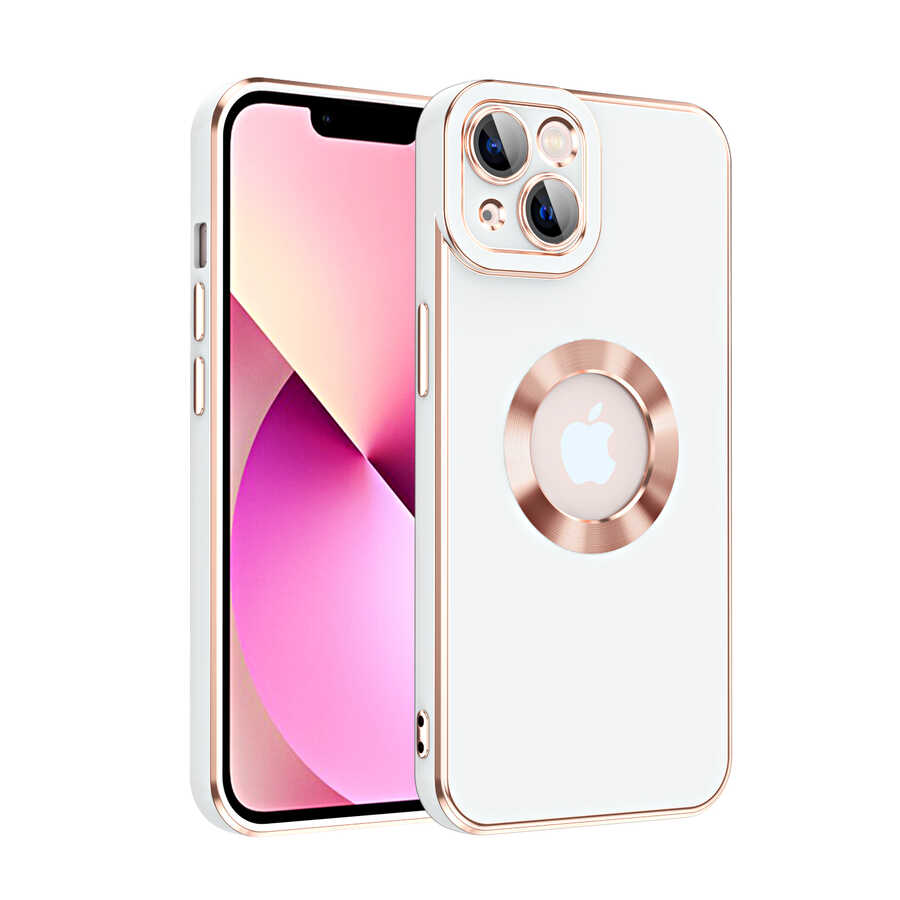 iPhone Uyumlu 14 Plus Kılıf Zore Kongo Kapak-Beyaz