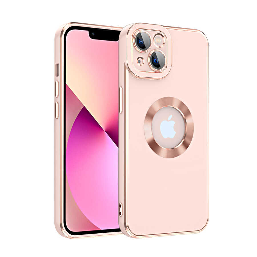iPhone Uyumlu 14 Plus Kılıf Zore Kongo Kapak-Rose gold
