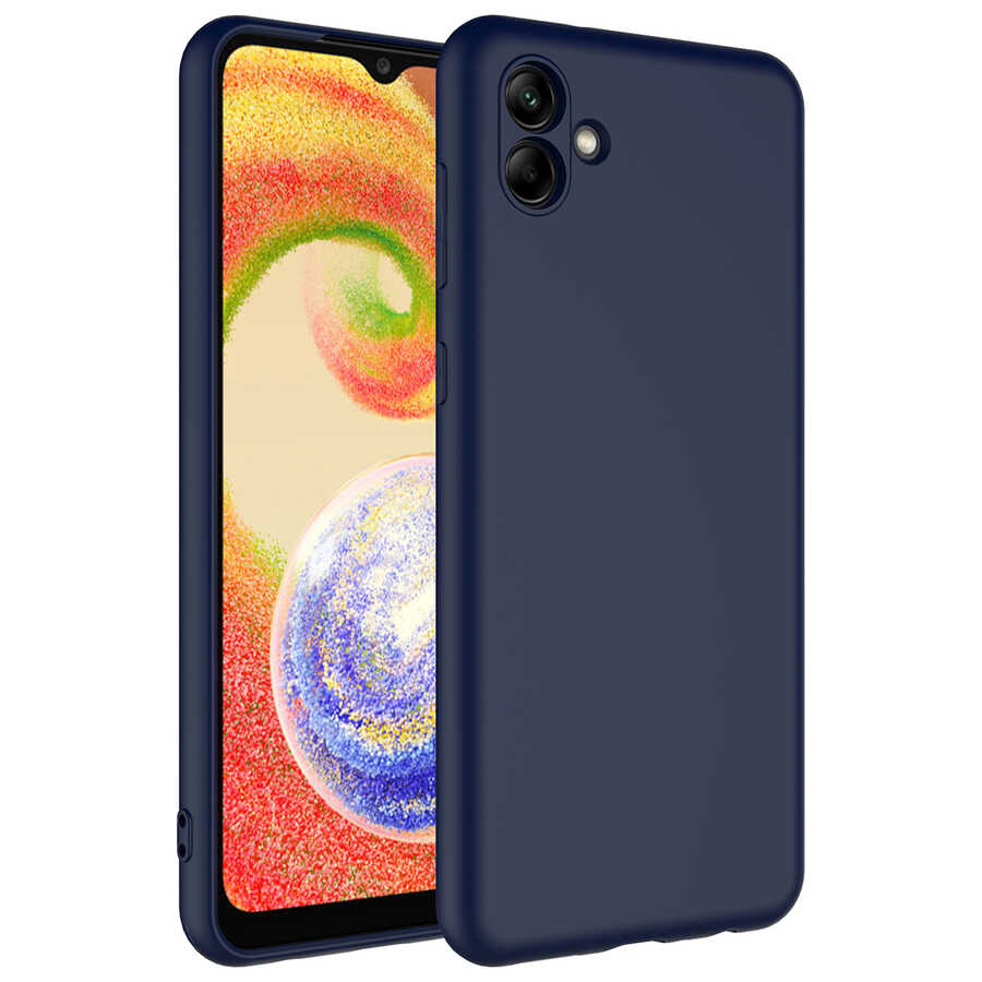Galaxy Uyumlu A04 Kılıf Zore Mara Lansman Kapak-Lacivert